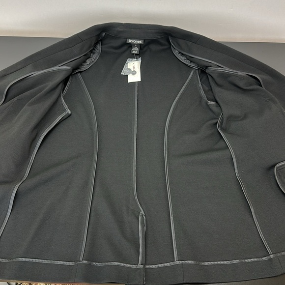 Lane Bryant Black One Button Closure Stretch Blazer Sz 14 Office Career - Picture 5 of 14